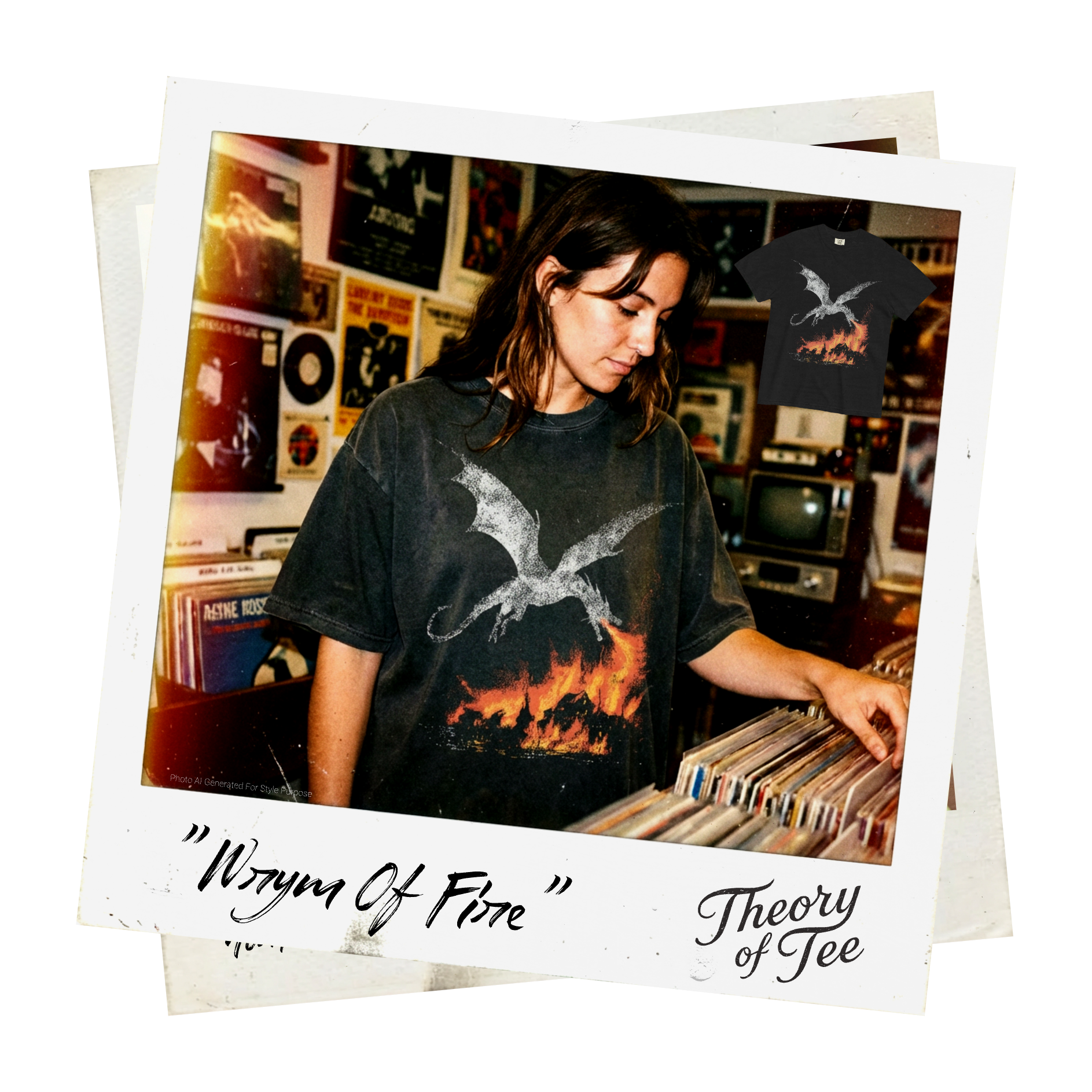 Wyrm of Fire Tee | Garment-Dyed Heavyweight