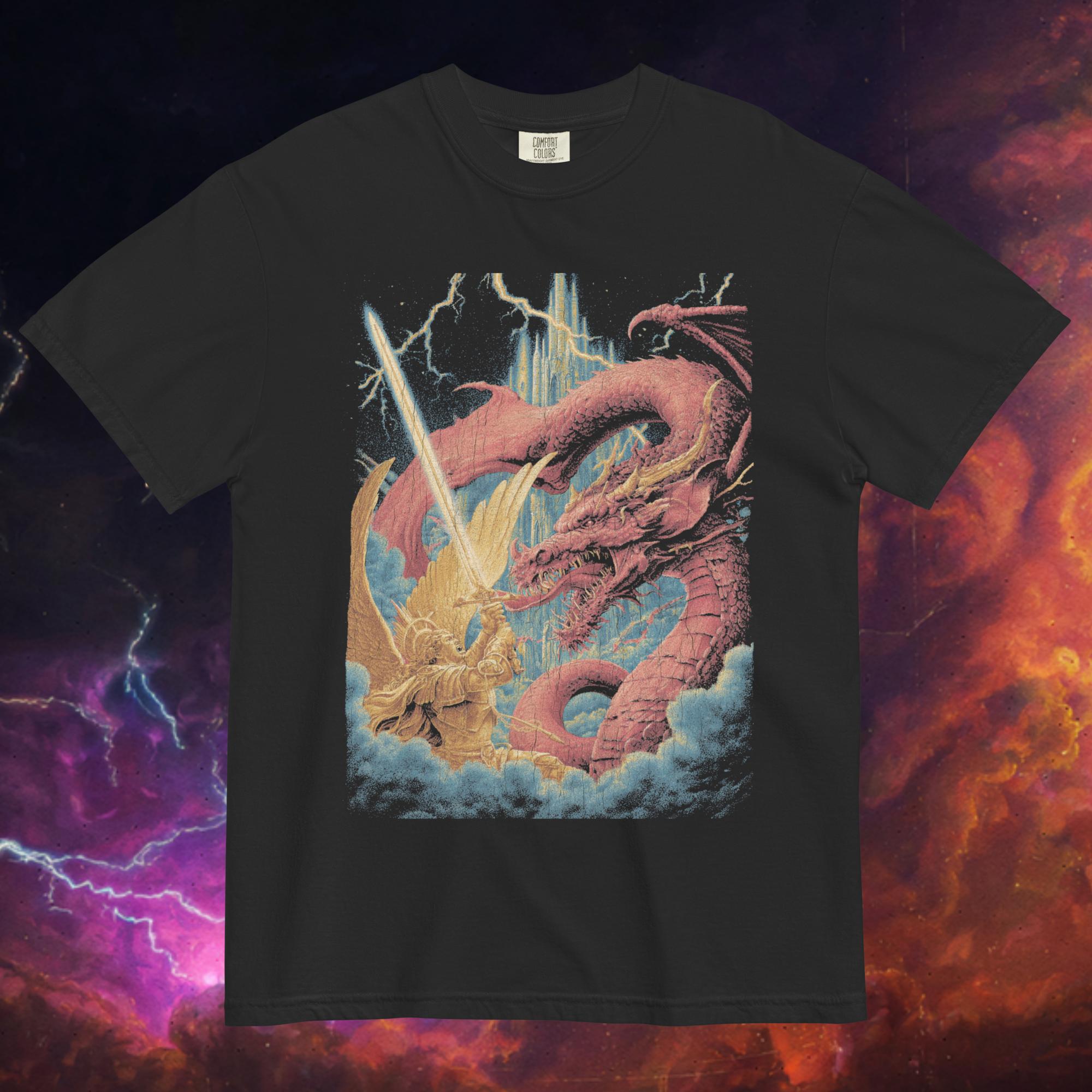 The Michael vs. the Dragon Tee | Garment-Dyed Heavyweight