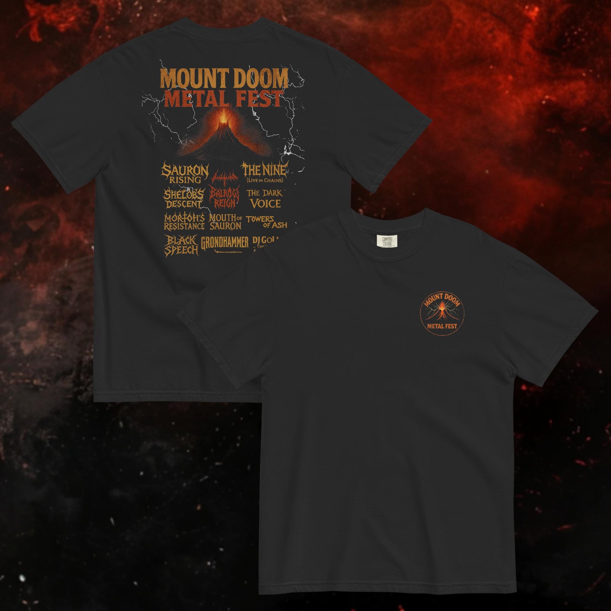 Mount Doom Metal Fest Tee | Garment-Dyed Heavyweight
