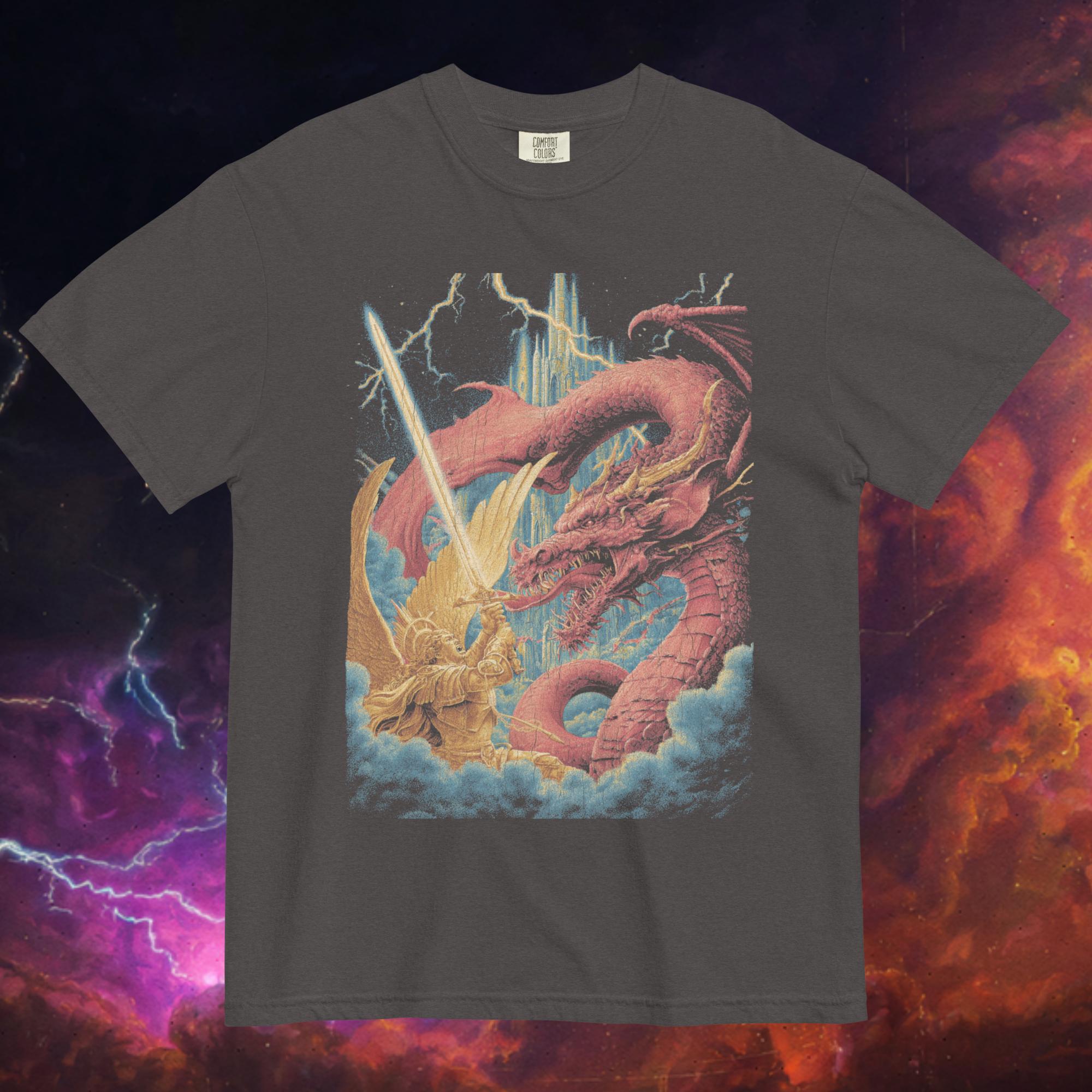 The Michael vs. the Dragon Tee | Garment-Dyed Heavyweight